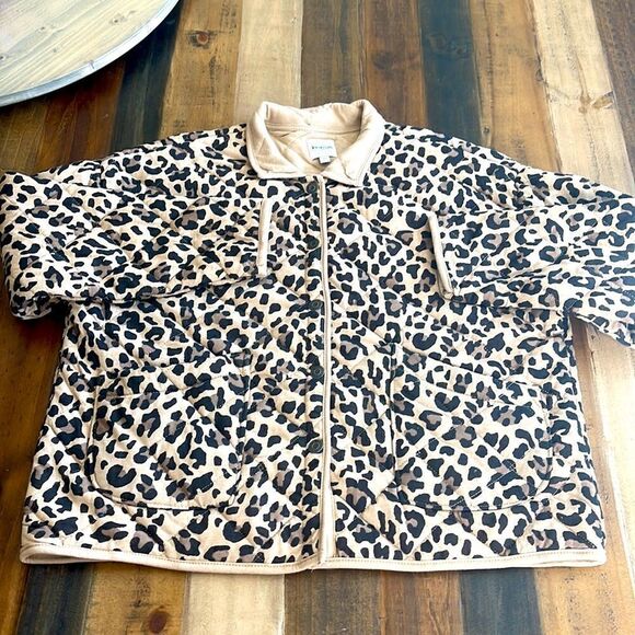 KENSIE Leopard Print long sleeve jacket - Picture 7 of 12